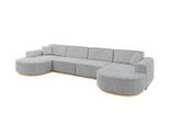 WOHNLANDSCHAFT MARI-U2-v2 - 388x171x83 cm Grau Cord