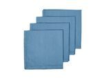 STOFFSERVIETTEN 4er-Set blau 45/45 cm, 100% Baumwolle