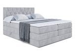 BOXSPRINGBETT VELANTO-BZ KING - 120 x 200 - H3/H4 - Hellgrau