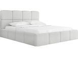 POLSTERBETT Tivio mit Bettkasten, Grau Boucle 200x200 cm