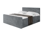 BOXBETT mit Matratze H3 und Lattenrost - TOLO-Z - 160x200 Cord - Dunkelgrau