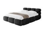 POLSTERBETT mit Bettkasten und Lattenrost, Boxbett ohne Matratze - NOMA 180x200 Schwarz