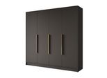 KLEIDERSCHRANK - PORTO - 200 - Schwarz