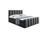 BOXBETT BOXI1-Z - 180x200 cm - H3 - Schwarz Hochglanz