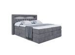 BOXSPRINGBETT NOEL GOLD KING - 140x200 - H3/H4 - Dunkelgrau