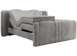 BOXBETT FORTINA 180/200 - Hellgrau Velvet - H4
