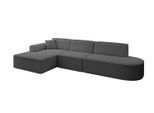 ECKSOFA Ottomane Links IREA-L2-v3 - 327x165x77 cm Grau