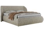 POLSTERBETT CAELA CLASSIC 140/200 - Beige Strukture - Schaum-Matratze