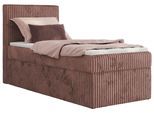 BOXBETT TILIANO 90/200 - Rosa Cord - H4 - Visco Topper - Links