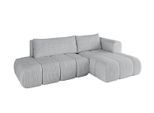 ECKSOFA Ottomane Rechts CLOUD-L 280x185x90 Grau Cord