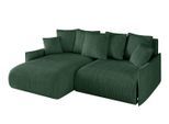 ECKSOFA Ottomane links ONESK-L -v1 216x177x72 Grün Cord
