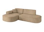 ECKSOFA Ottomane Links MARI-L1 - 243x171x79 cm Taupe Velours
