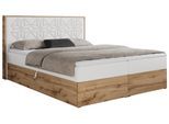 BOXBETT NESSI - 160/200 Weiß Kunstleder - H3