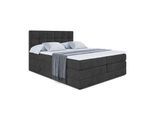 BOXSPRINGBETT MARCE KING - 200x200 - H3/H4 - Schwarz