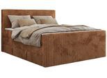 BOXSPRINGBETT TILIANO KING DUO 160/200 - Orange Cord - H4