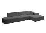 ECKSOFA Ottomane Rechts IREA-L2-v4 - 327x165x77 cm Grau