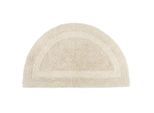 BADEMATTE halbrund 50/80 cm, 100% Baumwolle, wendbar