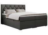 BOXBETT ALDA 120/200 Dunkelgrau Kunstleder - H3