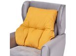 RÜCKENKISSEN senfgelb 68/58 cm – Stützkissen für Sessel, Baumwolle