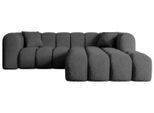ECKSOFA Ottomane Rechts OLEA-L1 - 231x173x74 cm Grau
