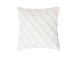 DEKOKISSEN Tufted 45/45 cm weiß mit Rautenmuster