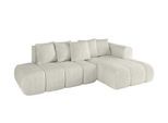 ECKSOFA Ottomane Rechts CLOUD-L-v1 280x185x90 Creme Cord