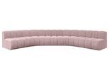 WOHNLANDSCHAFT modulares Sofa Montra-U1 - 490x174x70 cm Rosa