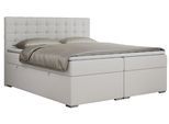BOXBETT SUSAN 140/200 Weiß Kunstleder - H3
