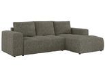 ECKSOFA MONIVA Grau Strukture - Rechts