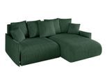 ECKSOFA Ottomane rechts ONESK-L -v1 216x177x72 Grün Cord
