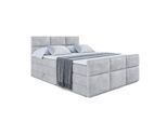 BOXSPRINGBETT OHIO-Z KING - 180x200 - H3/H4 - Hellgrau