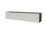 LOWBOARD ZENO-W 2x100x40x40 cm - Schwarz / Weiß