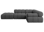 ECKSOFA modulares Sofa Felto-L1 - 285x190x70 cm Grau Bouclé