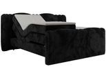 BOXBETT FORTINA 140/200 - Schwarz Plüsch - H3