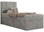 JUGENDBETT TILIO 90/200 - Hellgrau - H4 - Links Seite