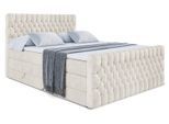 BOXSPRINGBETT SERENE-Z KING - 160 x 200 - H3/H4 - Ecru