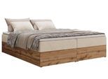 BOXBETT WOOD ZERO 180/200 - Creme Struktur - H3 - Topper T25