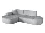ECKSOFA Ottomane Links TARO-L1 - 243x171x79,5 cm Grau