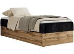 BOXBETT WOOD ZERO 90/200 - Schwarz Cord - H3 - Topper Visco