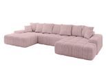 WOHNLANDSCHAFT ENSI-U - 353x164x88 cm Rosa