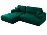 ECKSOFA OVO L Dunkelgrün Velvet - Links Seite