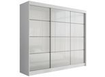 KLEIDERSCHRANK PEKA III - 250 cm - Weiß