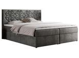BOXBETT LEILA 160/200 Dunkelgrau Velvet - H4