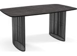ESSTISCH Cavaro rechteckig oval ausziehbar, Marmor Schwarz 160-236/90/76 cm