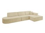 ECKSOFA Ottomane Rechts IREA-L2-v4 - 327x165x77 cm Beige