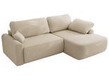 ECKSCHLAFSOFA CUBO L Beige Boucle - rechts