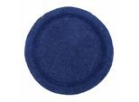 BADEMATTE 80 cm rund, 100% Baumwolle, wendbar