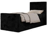 JUGENDBETT TILIO DUO 90/200 - Schwarz Cord - H3 - Rechts Seite