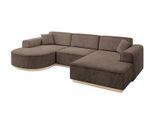 WOHNLANDSCHAFT ARRIO-U1 303x171x83 cm Braun