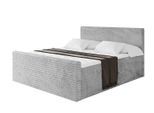 BOXBETT mit Matratze H3 und Lattenrost - TOLO-Z-v1 - 140x200 Cord - Hellgrau